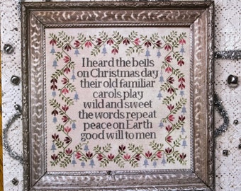 Heartstring Samplery / CHRISTMAS BELLS SAMPLER / cross stitch chart / pattern only