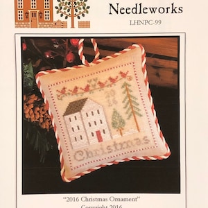 Little House Needleworks/ CHRISTMAS ORNAMENT / cross stitch chart / ornament stitching