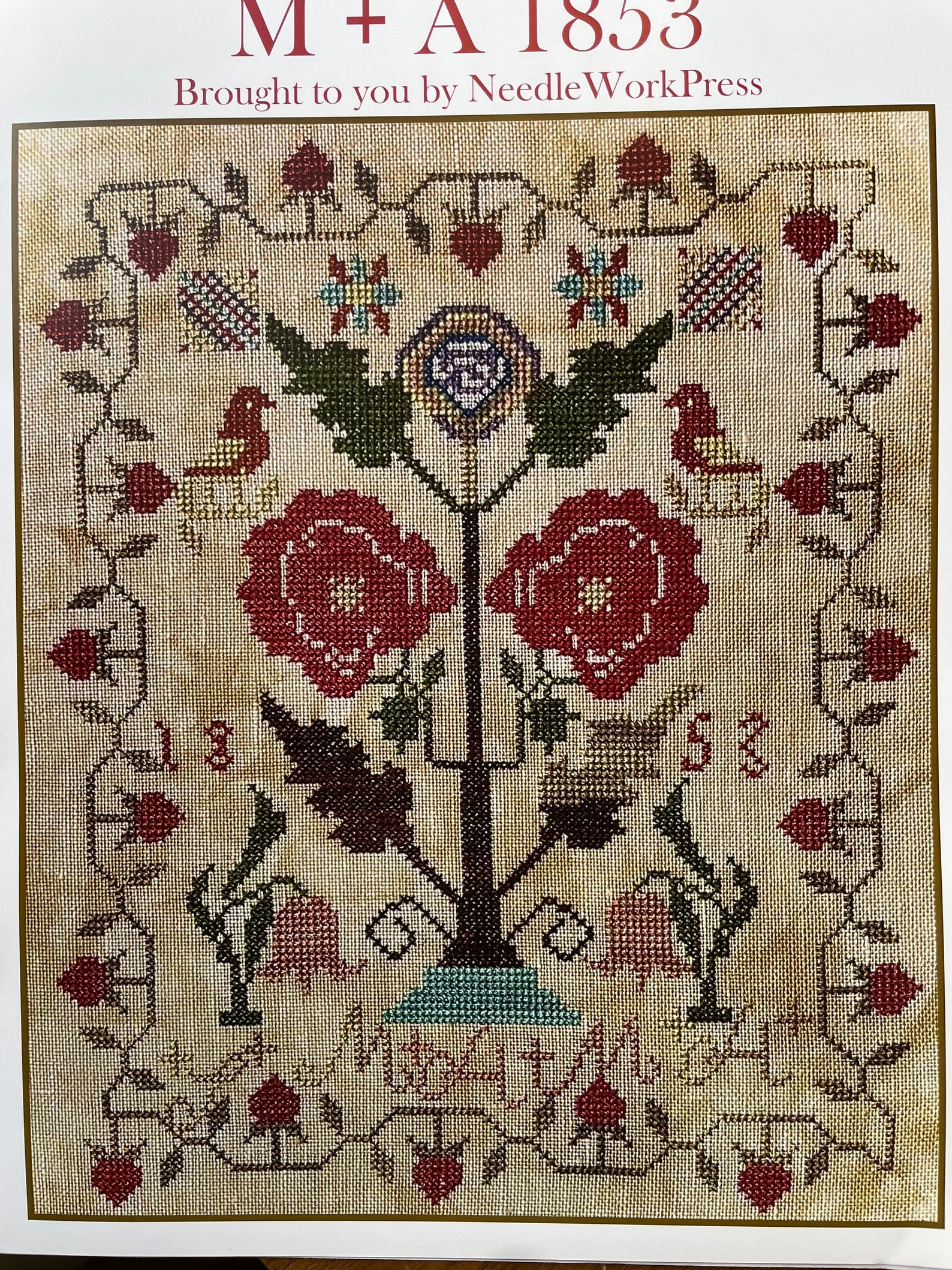 M A 1853 / Needlework Press / Cross Stitch Chart / Counted Etsy