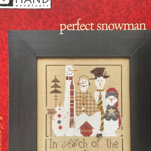 Rerelease! / Heart In Hand / PERFECT SNOWMAN /cross stitch chart / pattern only