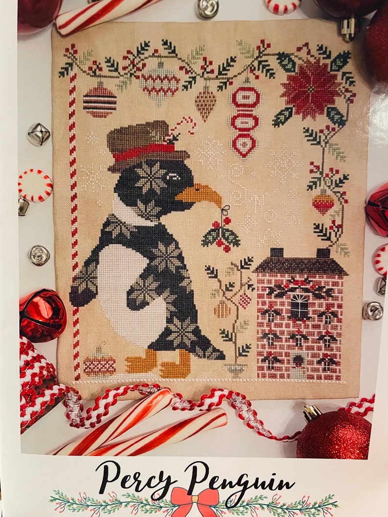 Percy Penguin Cross Stitch Pattern