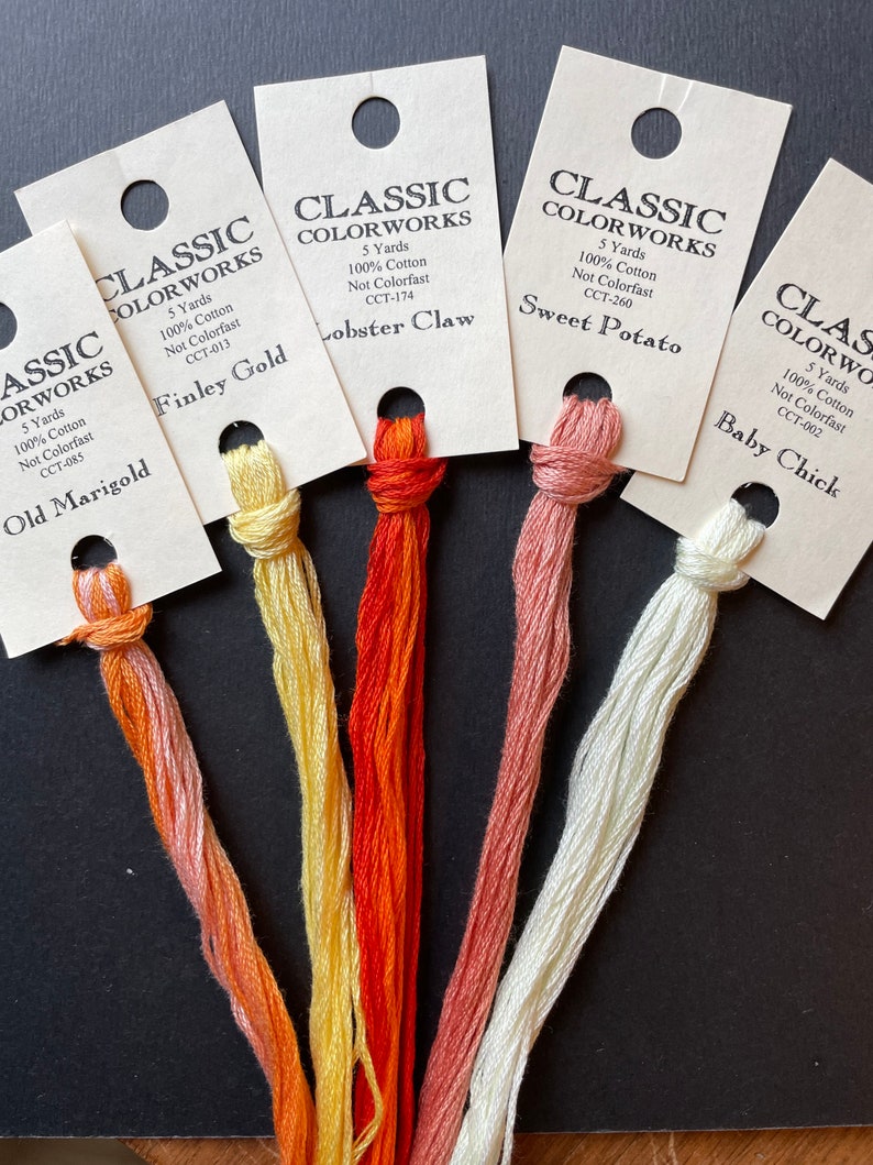 Classic Colorworks / Golds Yellows Oranges / Floss / Cross - Etsy
