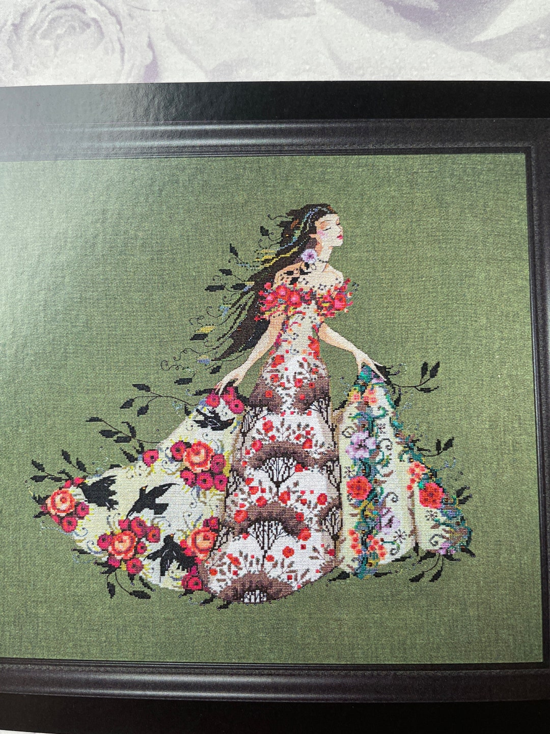 BLACKBIRD / Mirabilia /cross Stitch Chart W/ Options for Embellishment