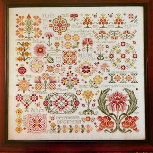 Dreaming of MUMS / Rosewood Manor /  cross stitch chart / pattern only