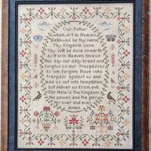 The Lord's Prayer by Lila's Studio / cross stitch chart  / pattern only