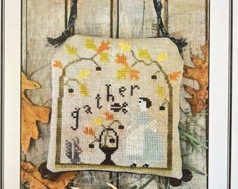 Pineberry Lane / GATHER / cross stitch chart / pattern only