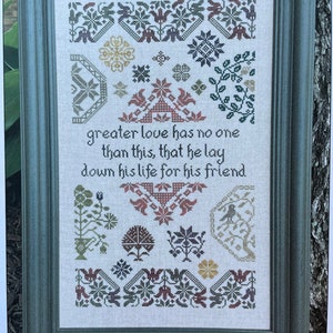 QUAKER SACRIFICE / My Big Toe Designs / stitch chart / pattern only