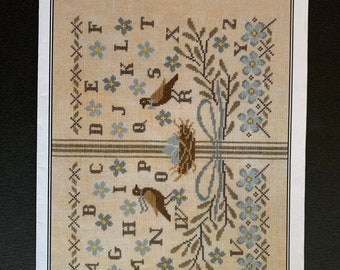 FLOWER GARDEN SAMPLER/  Artful Offerings / cross stitch chart / pattern only