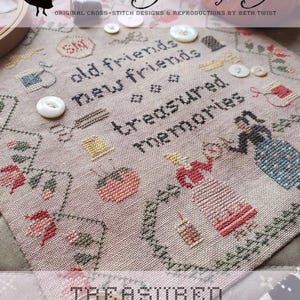 Heartstring Samplery / TREASURED MEMORIES / cross stitch chart / pattern only