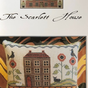On Redware Road / The Scarlett House / cross stitch chart / counted cross stitch pattern / pattern only