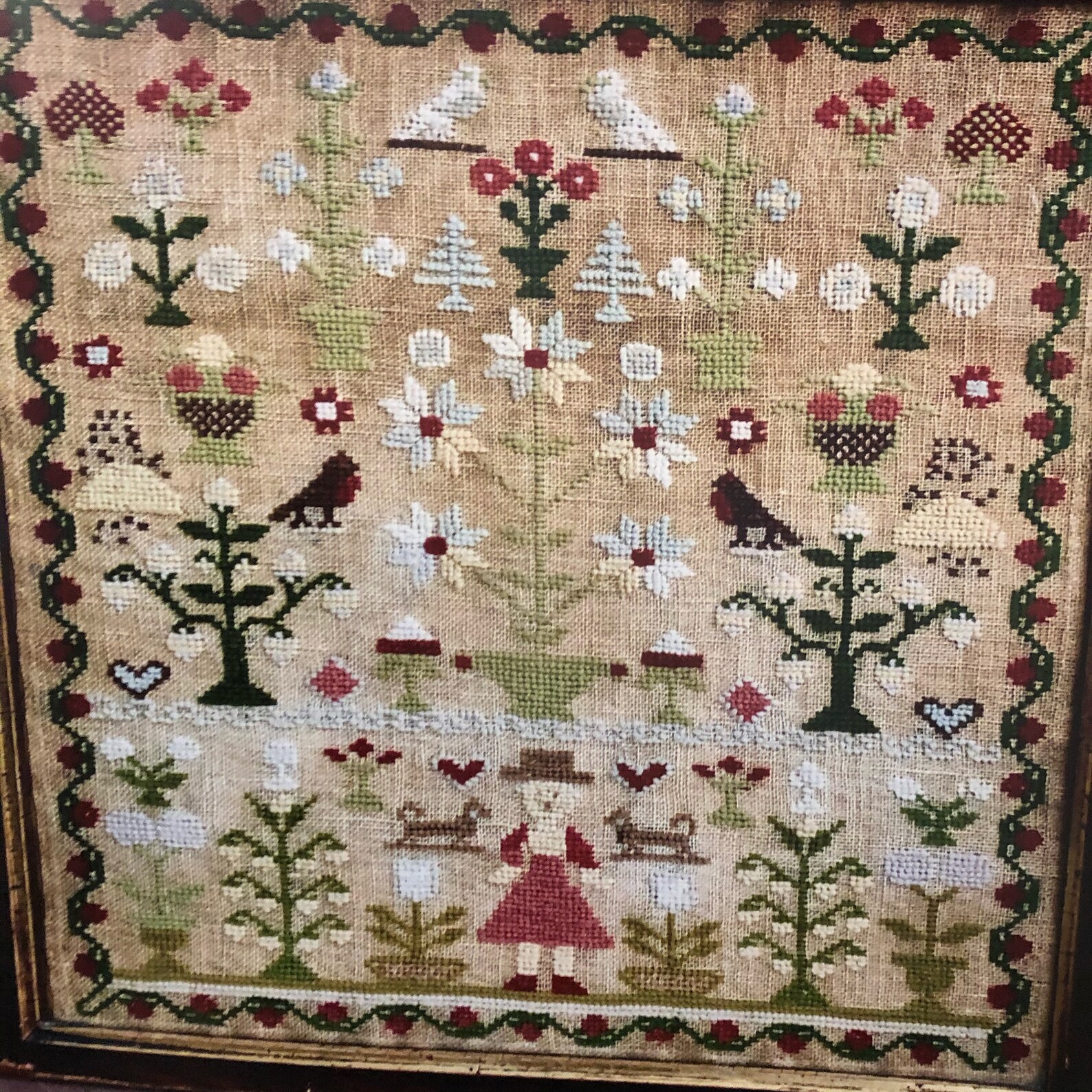 A Summer Garden Sampler / Needlework Press / cross stitch Etsy