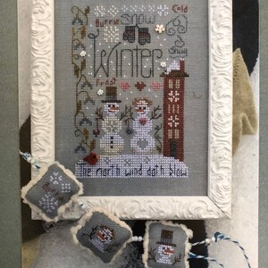 Shepherd’s Bush / WINTER Notes / Sampler / Cross stitch Chart / Embellishments pack / You Choose