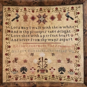 ELIZABETH CHARNELAY W. / La-D-Da /  cross stitch chart / pattern only