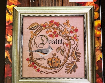 Cottage Garden Samplings / AUTUMN DREAM / Songbird Series / cross stitch chart / pattern only