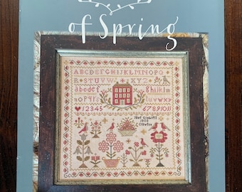 Blackbird Designs / A Little But of Spring / cross stitch chart / pattern only