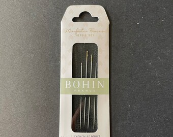 Bohin Beading Needles  / Size 10/12 / Two ea size / Cross stitch needles