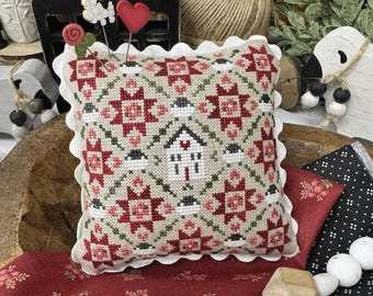 Primrose Cottage Stitches / HOME QUILT / stitch chart
