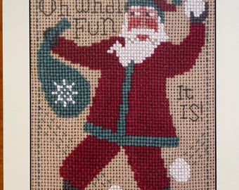 Prairie Schooler / 2025 Santa / cross stitch chart