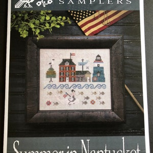 Plum Street Samplers / SUMMER in NANTUCKET / Cross stitch chart / pattern only