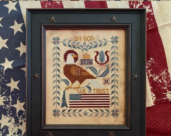 1776 SAMPLER From the HELLO AMERICA Book by Teresa Kogut / Cross