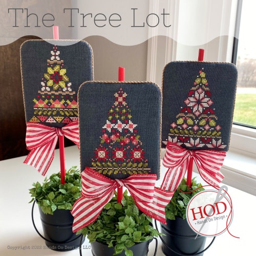 Hands on Design /  THE TREE LOT / cross stitch chart / pattern only