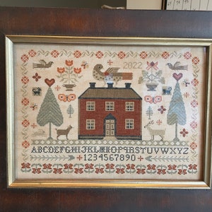 PERNICE MANOR by Teresa Kogut / cross stitch chart / Sampler