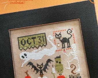 Heart in Hand / DOODLES: HALLOWEEN / stitch chart / pattern plus charms