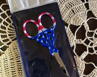 FUN! Patriotic themed Scissors / Embroidery / Cross Stitch / A Pair for every Project