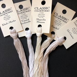 Classic Colorworks / TANS / ECRUS / Floss / cross stitch / embroidery / Needlework threads