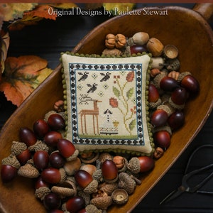 Plum Street Samplers / AUTUMN JOY / Seasonal Series / Cross stitch chart / pattern only