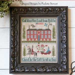 NeW from Plum Street Samplers / CHRISTMAS in JULY /  cross stitch chart / cross stitch pattern / pattern only