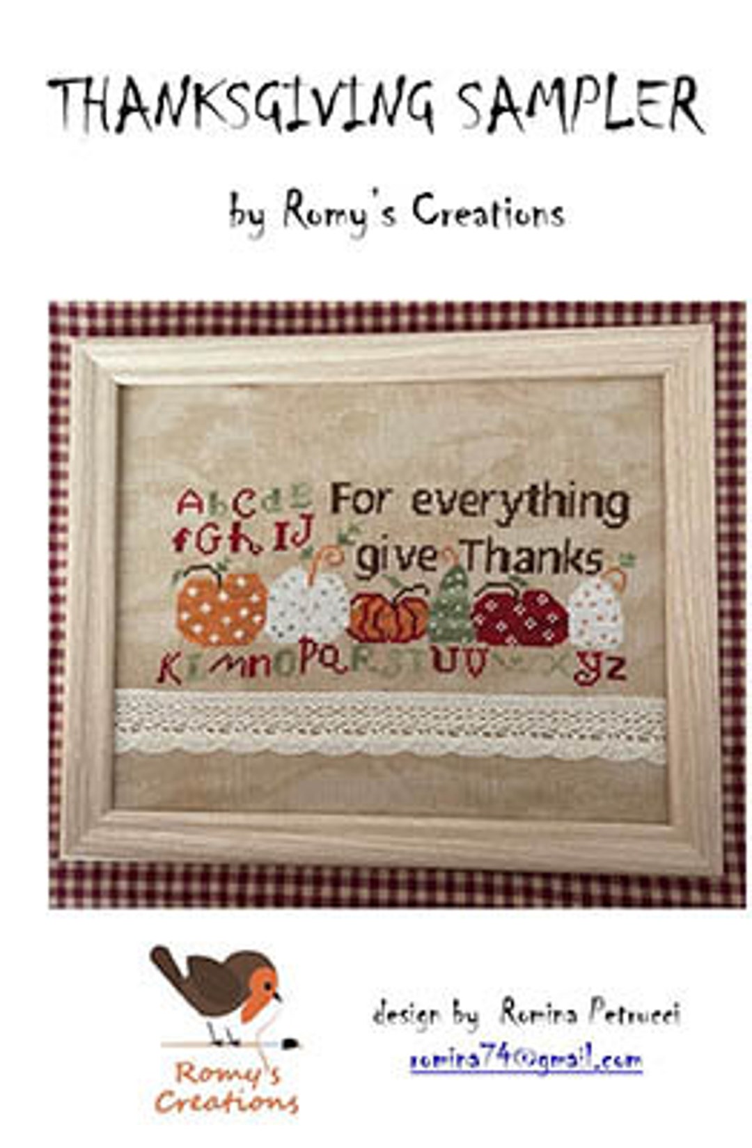 Thanksgiving Sampler / by Romy's Creations / Cross Stitch Chart ...