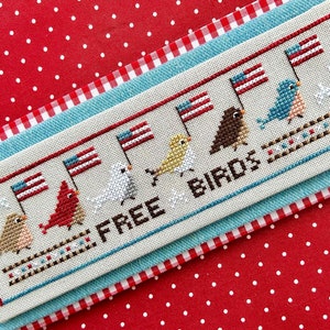 NeW! FREE BIRDS by Sweet Wing Studio / cross stitch chart / pattern only