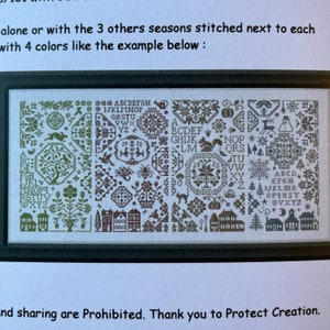Jardin Prive’ / Seasonal Quaker Series / cross stitch chart / counted cross stitch / pattern only