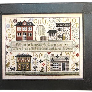 Jenny Bean’s Friendship Sampler / Shakespeare’s Peddler / cross stitch chart / counted cross stitch pattern / pattern only