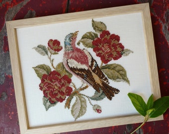 AMONG THE ROSES by Mojo Stitches /  cross stitch chart / pattern only