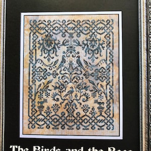 The BIRDS and the BEES / Ink Circles / cross stitch chart / counted cross stitch pattern / pattern only