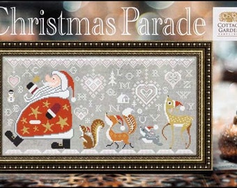 Cottage Garden Samplings /  CHRISTMAS PARADE /  cross stitch chart / pattern only