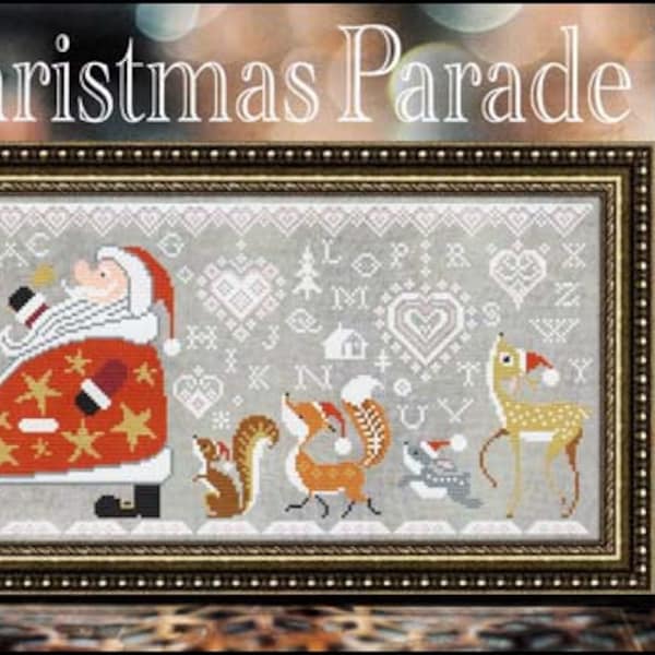 Cottage Garden Samplings /  CHRISTMAS PARADE /  cross stitch chart / pattern only