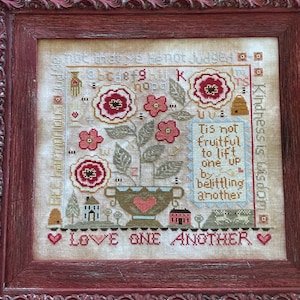 WISDOM by Teresa Kogut / cross stitch chart / Sampler