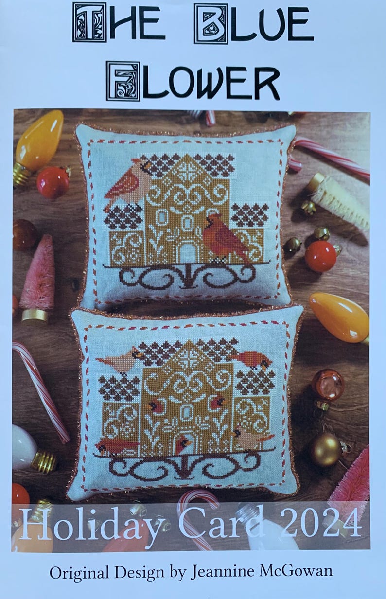 Holiday Card 2024 by Blueflower Stitching / Cross Stitch Chart
