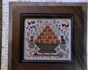 October 31st / Kathy Barrick / cross stitch chart / counted cross stitch pattern / pattern only