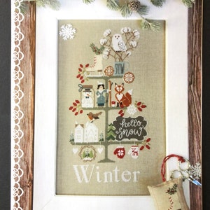Madame Chantilly / CELEBRATE WINTER / cross stitch chart / counted cross stitch / pattern only