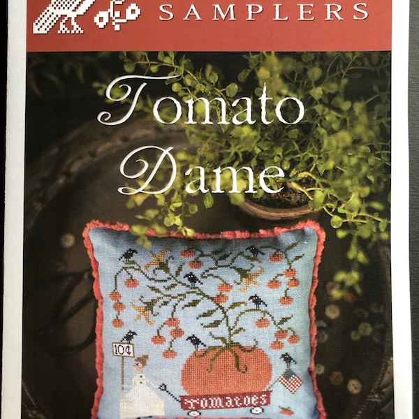 Plum Street Samplers / TOMATO DAME / cross stitch chart / cross stitch pattern / pattern only