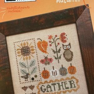 Heart in Hand / DOODLES: AUTUMN / stitch chart / pattern plus buttons