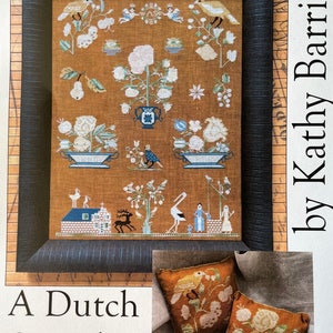 A DUTCH SAMPLER by Kathy Barrick / cross stitch chart /  pattern only