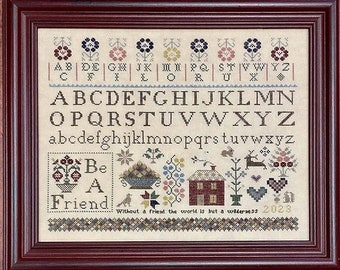BE a FRIEND / Needlework Press / cross stitch chart / pattern only