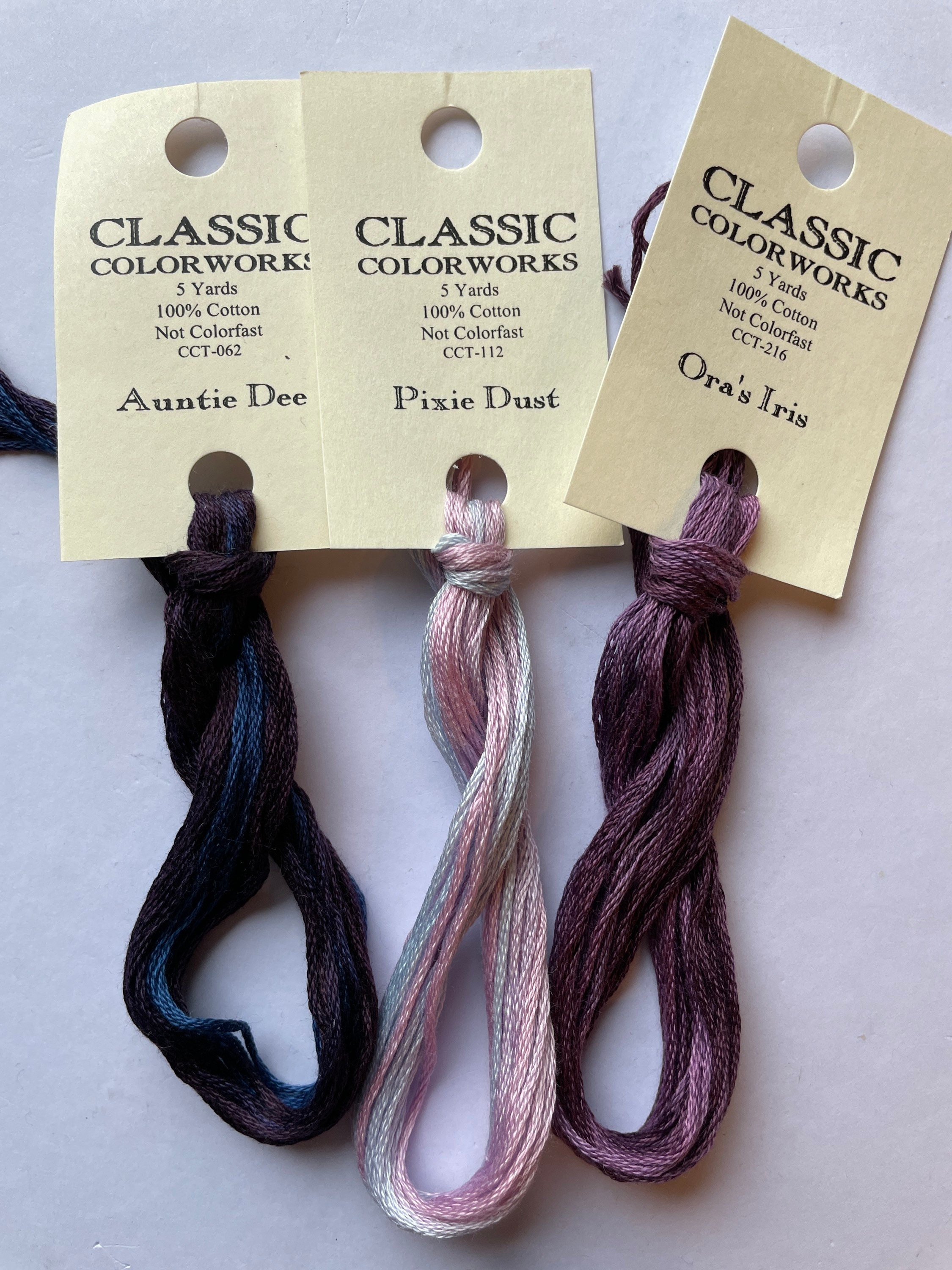 Classic Colorworks / PURPLES / Floss / Cross Stitch / Embroidery ...