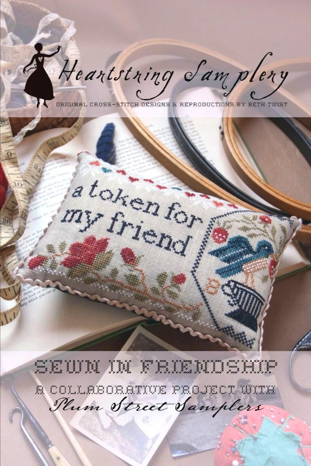 SEWN in FRIENDSHIP / Heartstring Samplery / Cross Stitch Chart ...