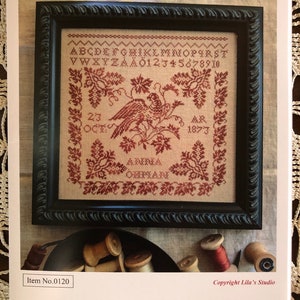 Anna Ohman 1873 by Lila&#39;s Studio / cross stitch chart  / pattern only